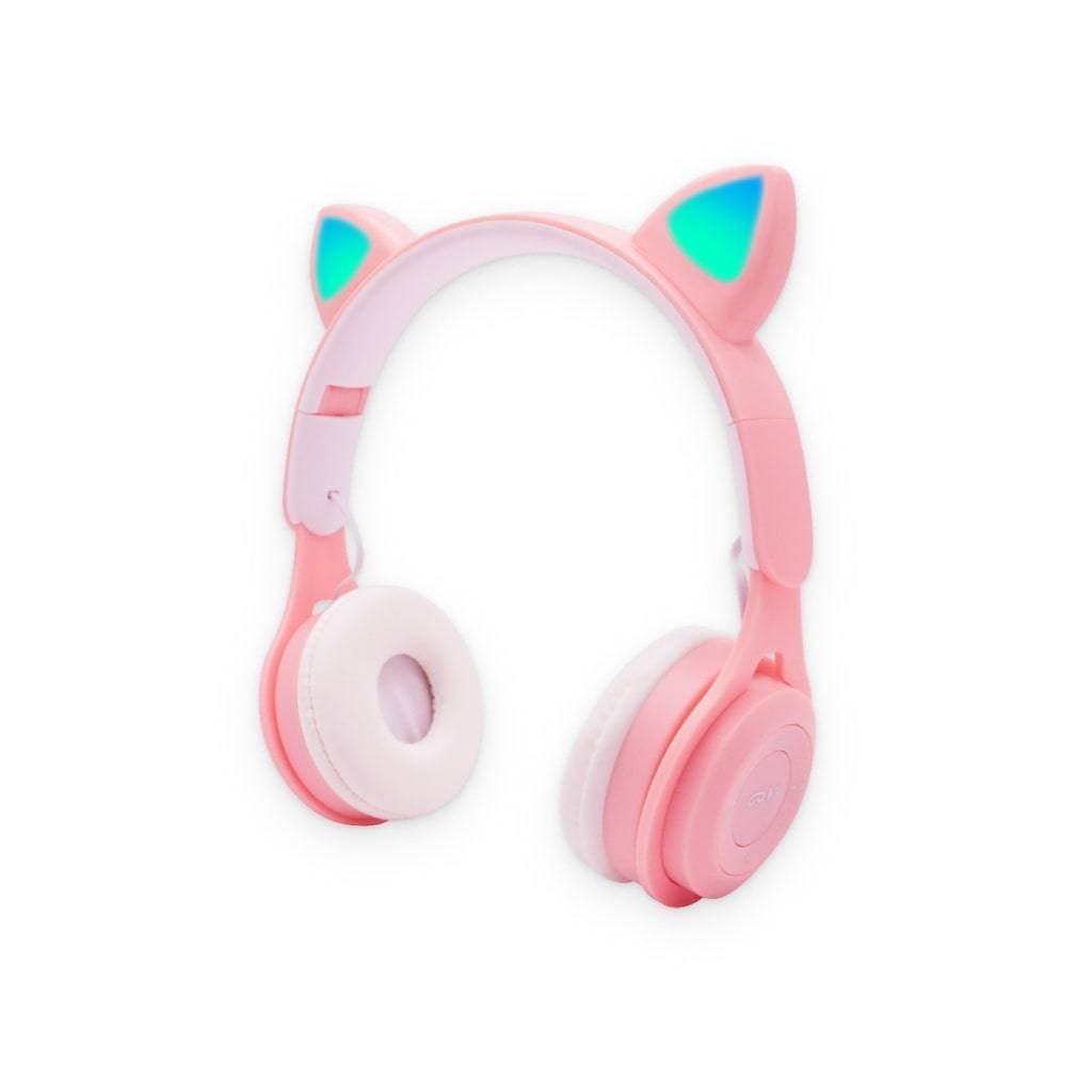Pink Headphones With Cat Ears Pink Headphones With Cat Ears
