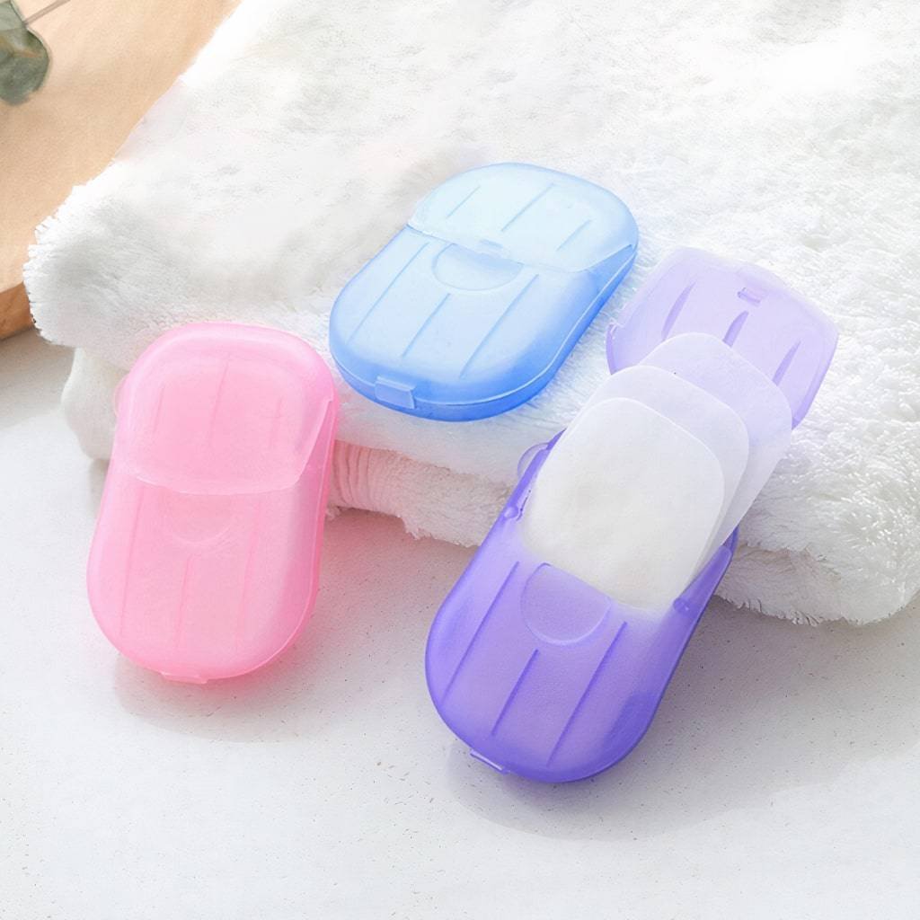 Portable Hand-Washing Soap Paper (5 Packs/100 Sheets) Portable Hand-Washing Soap Paper (5 Packs/100 Sheets)