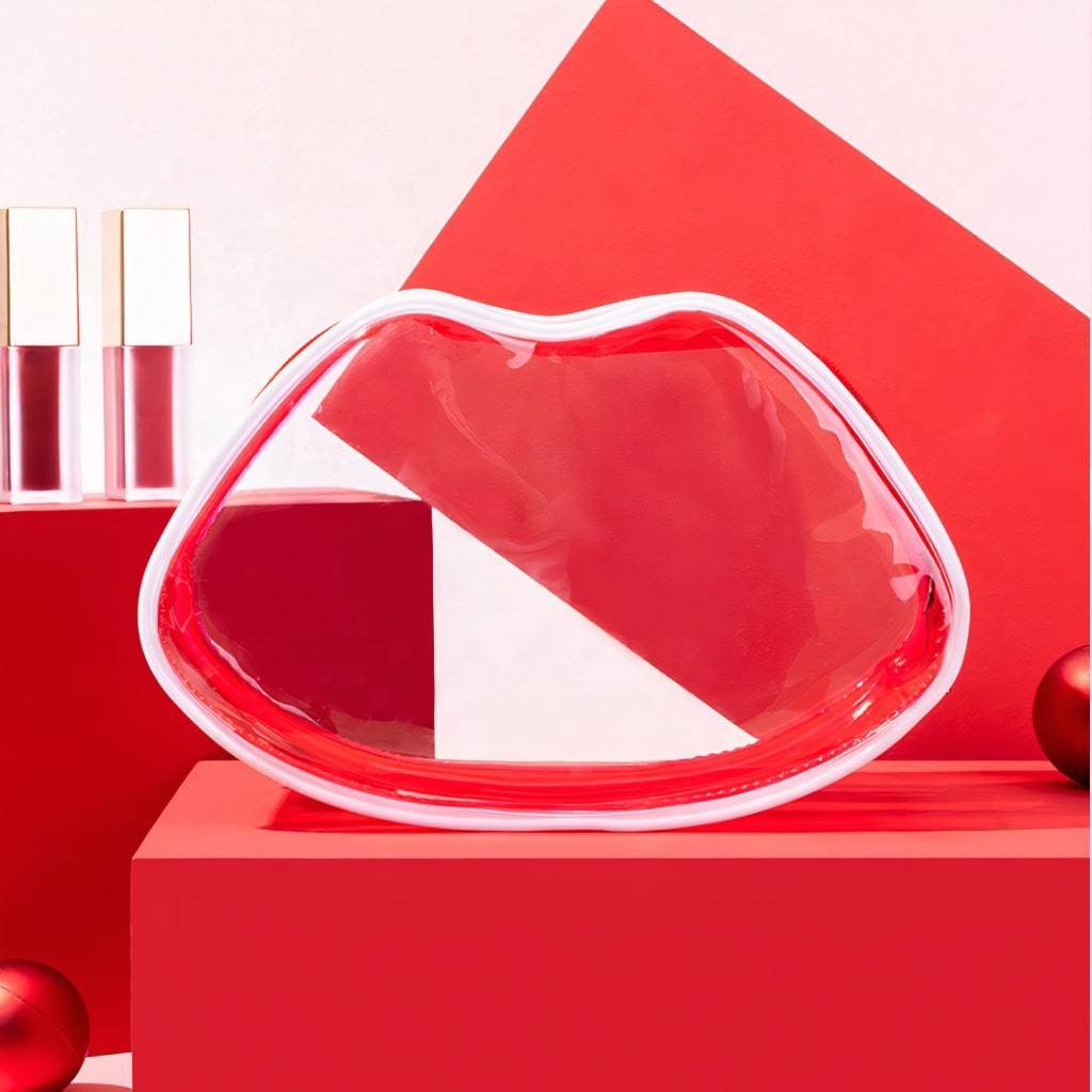 Transparent Lip-Shaped Cosmetic Bag Transparent Lip-Shaped Cosmetic Bag