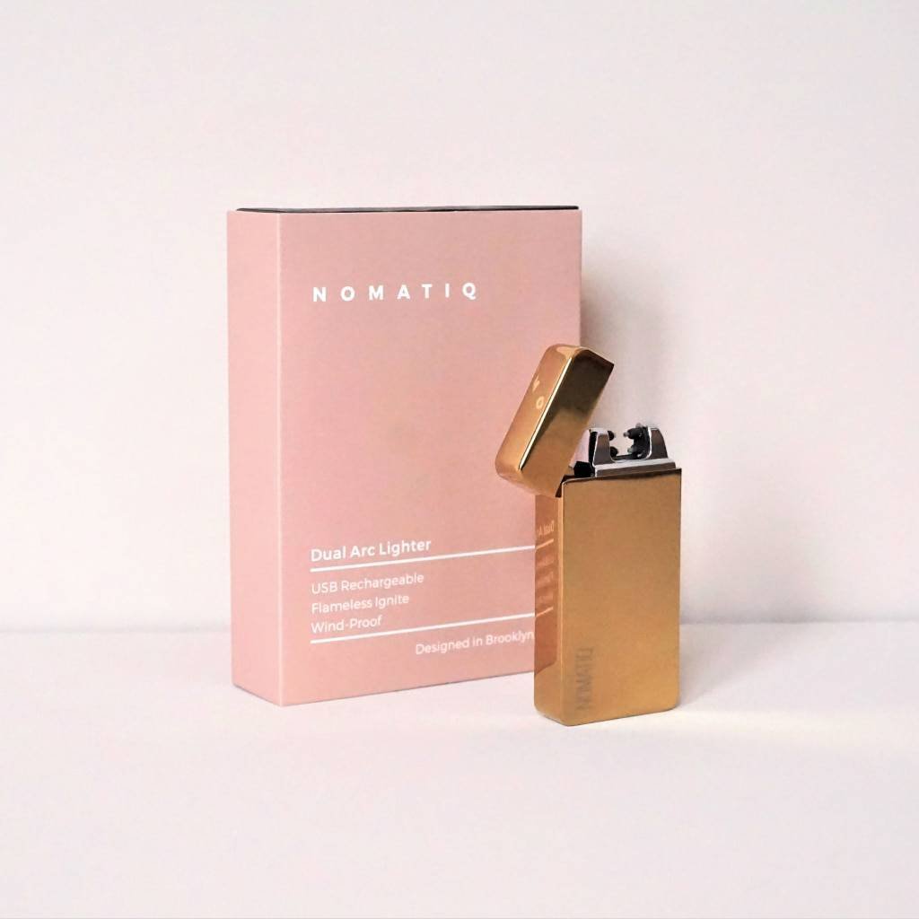 Golden Dual Arc Electric Lighter Golden Dual Arc Electric Lighter