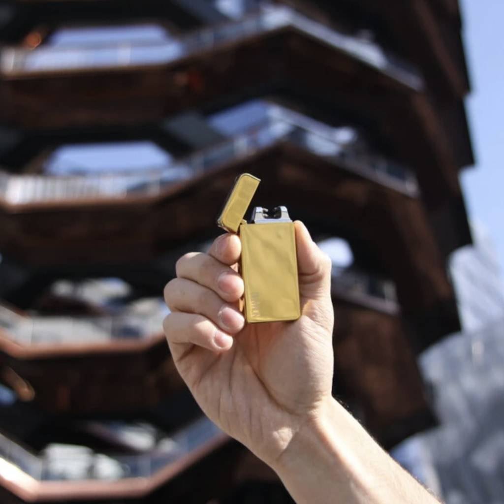 Golden Dual Arc Electric Lighter Golden Dual Arc Electric Lighter